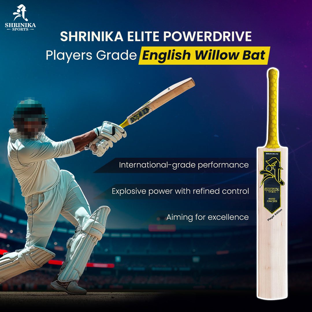 Shrinika Elite PowerDrive – Players Grade English Willow Bat - Shrinika Sports